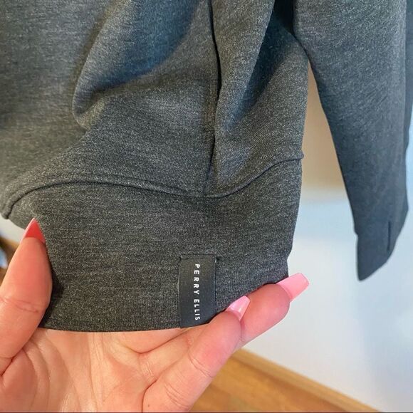 PERRY ELLIS Gray Sweater Jacket - Picture 3 of 12